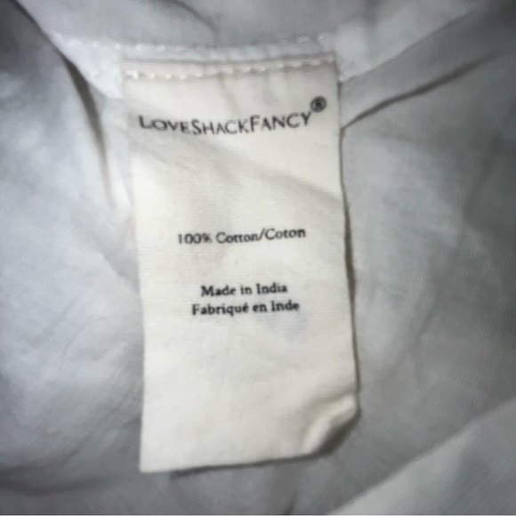 LoveShackFancy Adley White Lace Embroidered Mini Dress SZ L - Picture 12 of 12